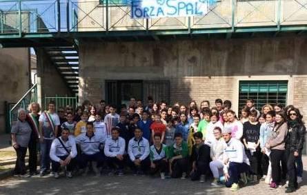 Spallini a scuola ieri a Masi Torello 