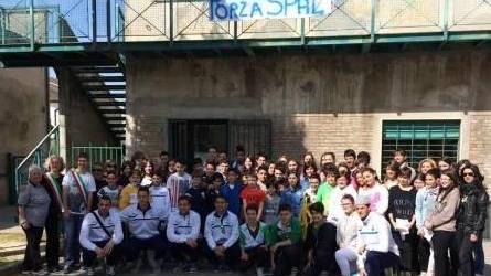 Spallini a scuola ieri a Masi Torello
