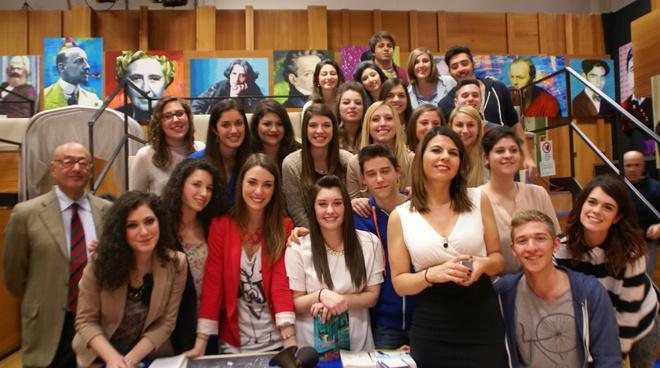 I liceali negli studi della Rai 