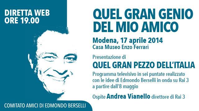 L’Italia vista da Berselli, oggi l’anteprima - RIVEDI LA DIRETTA 