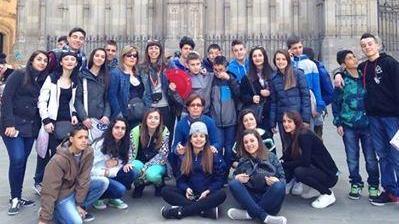 Gli studenti delle medie a Barcellona 