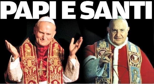 Roncalli e Wojtyla, papi e santi 