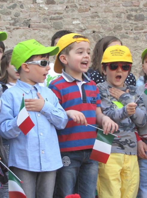 San Polo, i bambini cantano l’Inno 