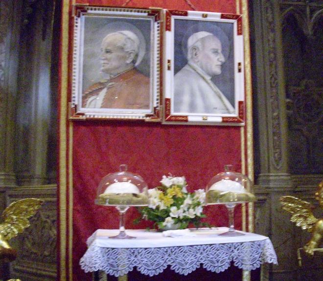 Le reliquie dei Papi santi per tre giorni in Cattedrale