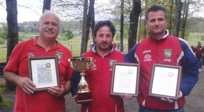 Ruzzolone. Cerfogli-Covili-Giacomelli a segno a Coscogno