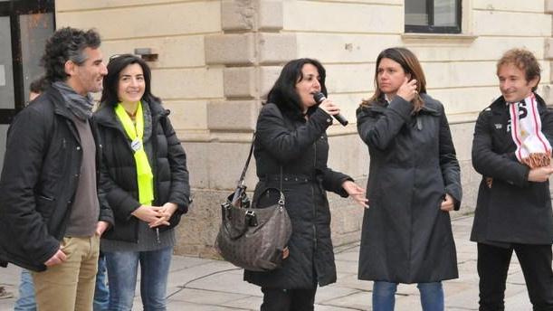 Tappa euroelettorale in piazza Garibaldi