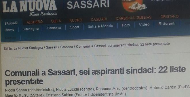 Sassari, i sei “sindaci” esaminati dai lettori 