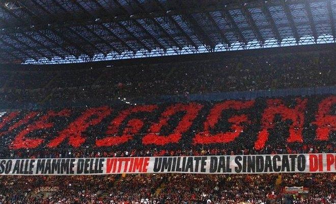 «Fantastici tifosi del Milan»