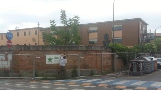 Ricreatorio, lavori sul muro pericolante