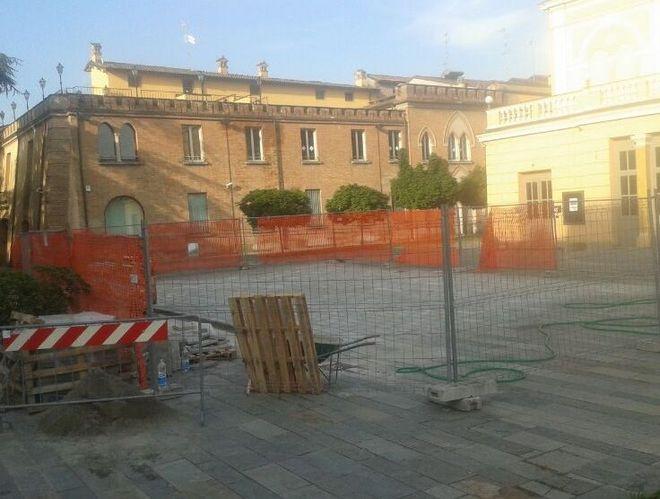 Piazza da rifare a Rubiera «E’ l’ennesimo cantiere» 