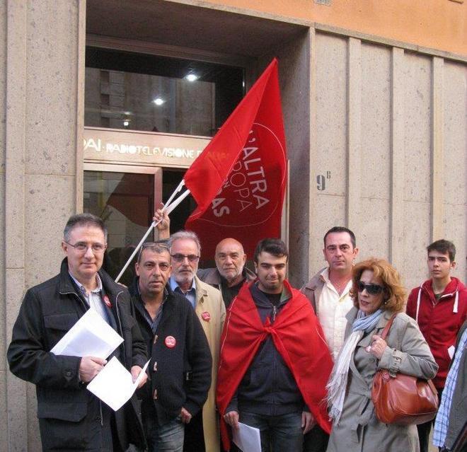 Protesta della lista Tsipras: la Rai ci penalizza
