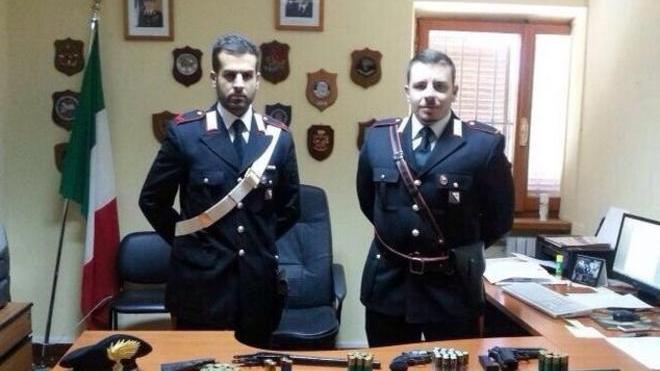Operaio in cella per armi illegali