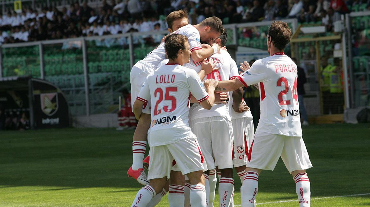 Calcio Serie B/ Il Carpi sbanca Palermo vince 2 a 1 - FOTOGALLERIA