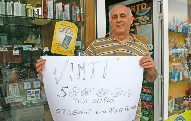 Stregato dalla fortuna: un colpo da 500mila euro 