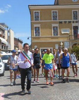 Staffetta nei comuni colpiti dal sisma 