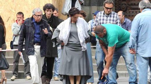 In piazza Duomo a Pistoia le riprese del film dei fratelli Taviani