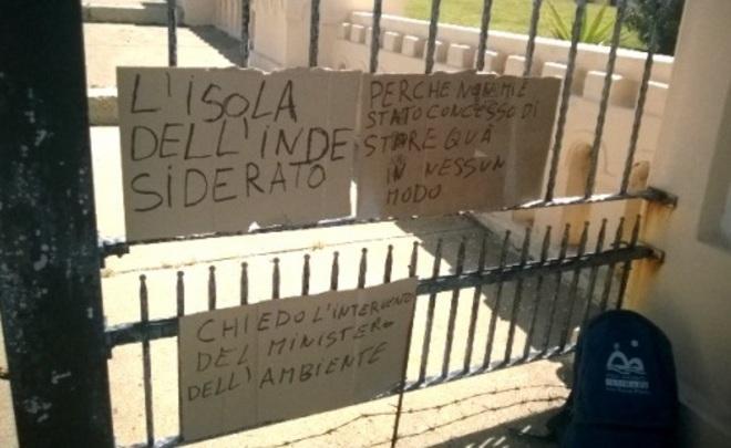 La protesta dell’ex stalliere del Parco