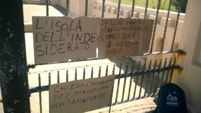 La protesta dell’ex stalliere del Parco