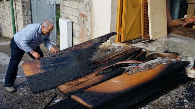Principio d’incendio dopo un temporale