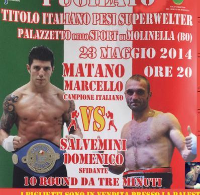 Matano domani difende il tricolore 