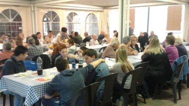 Reno Centese a tavola per aiutare la parrocchia