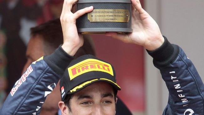 Daniel Ricciardo raggiante al secondo podio consecutivo