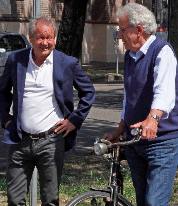 Boschin e Paradiso salutano il Mago 