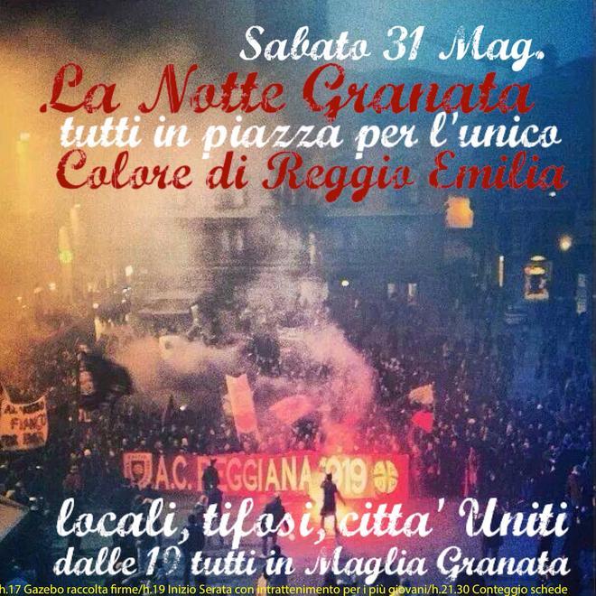 Stilato il programma della “Notte granata” alle ore 17 parte la raccolta delle firme