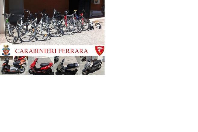 Deposito in casa di biciclette rubate 