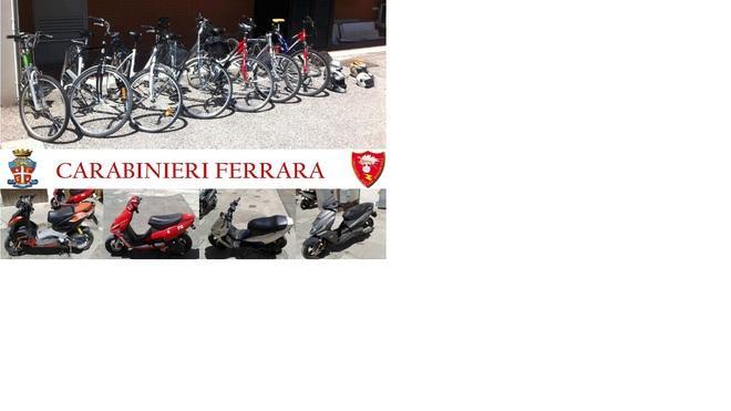 Deposito in casa di biciclette rubate