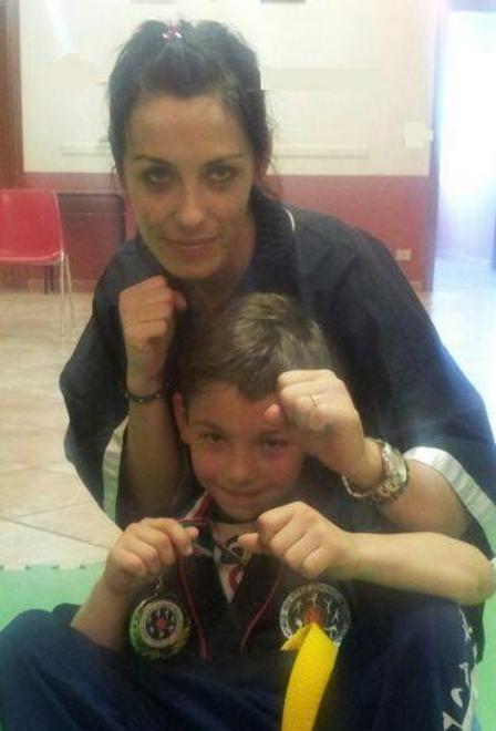 Baratili, il piccolo Fabiano ai mondiali di touchsparring