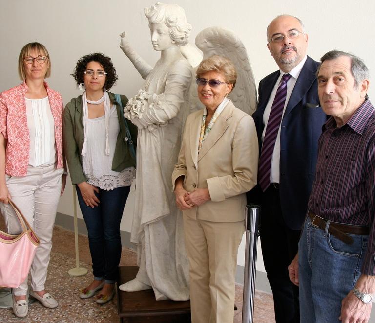 Restaurata la statua dell’angelo 