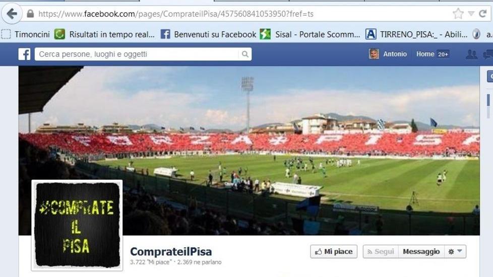 Il gruppo “Comprate il Pisa” a quota 3800