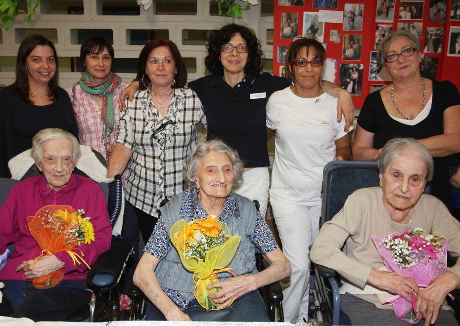 Festa per le tre nonnine che hanno compiuto 101 anni