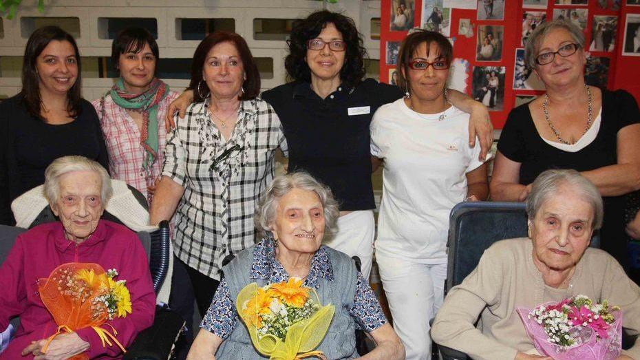 Festa per le tre nonnine che hanno compiuto 101 anni