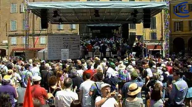 Modena 2 giugno Piazza XX Settembre  - Per un'Italia onesta e libera dalla corruzione RIVEDI LA MANIFESTAZIONE 