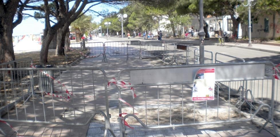 Lungomare con transenne 