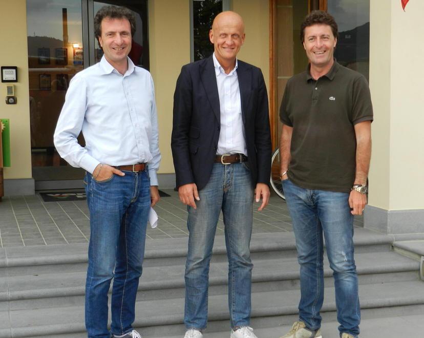 Pierluigi Collina in visita ai vivai pistoiesi 