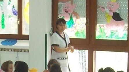 I bimbi degli asili a lezione di alimentazione corretta