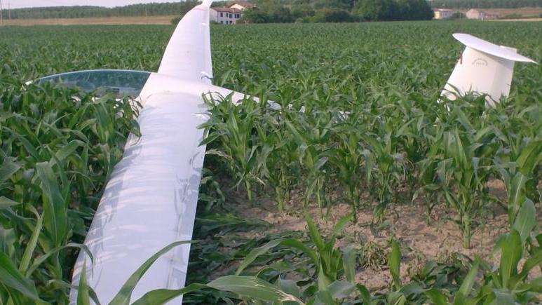 Grande paura per un aliante