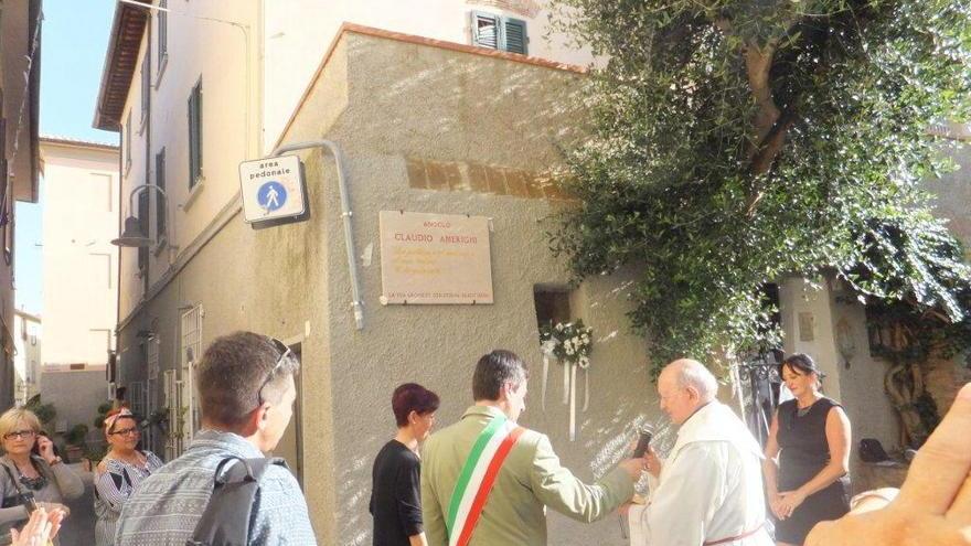 Un angolo dedicato al pittore Claudio Amerighi