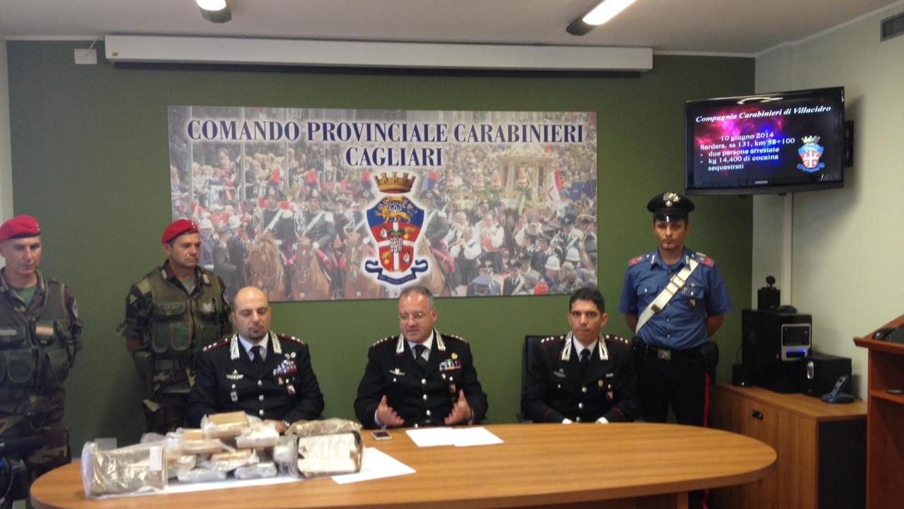 Quindici chili di cocaina sequestrati dai carabinieri, due arresti 