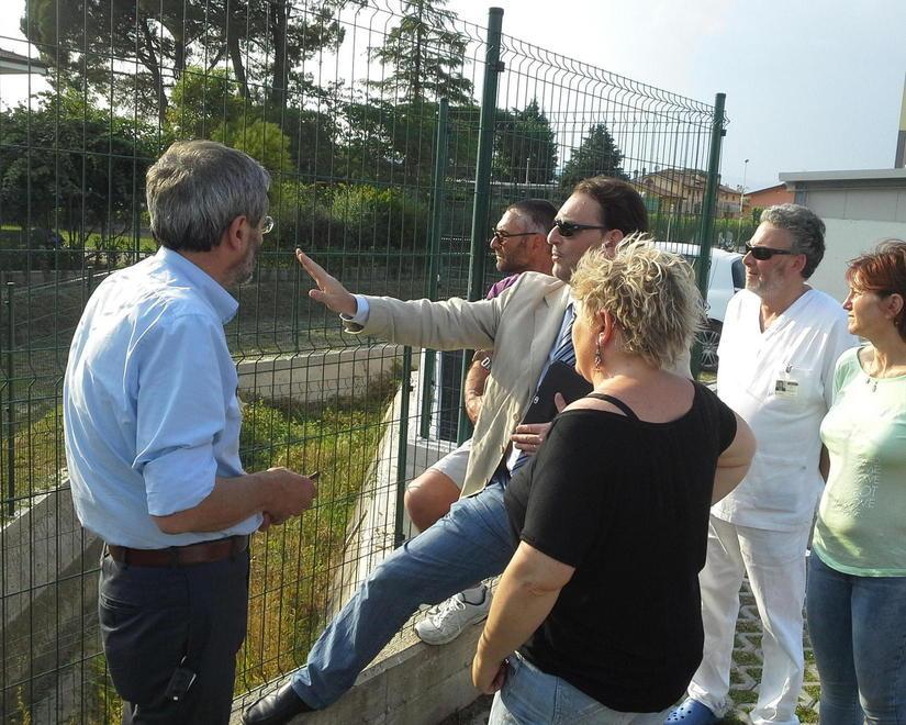 Sopralluogo al S. Luca di Asl e comitato Lucca Est 