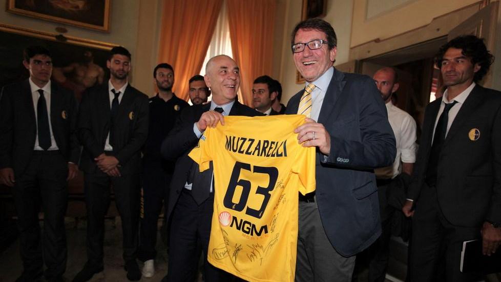 Il sindaco ringrazia il Modena di Novellino per il bel campionato