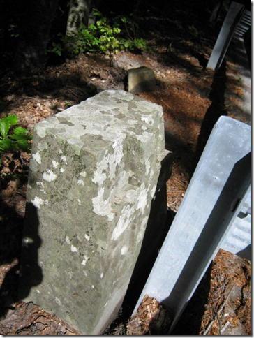 Cippo alla memoria dei caduti coperto dal guardrail 