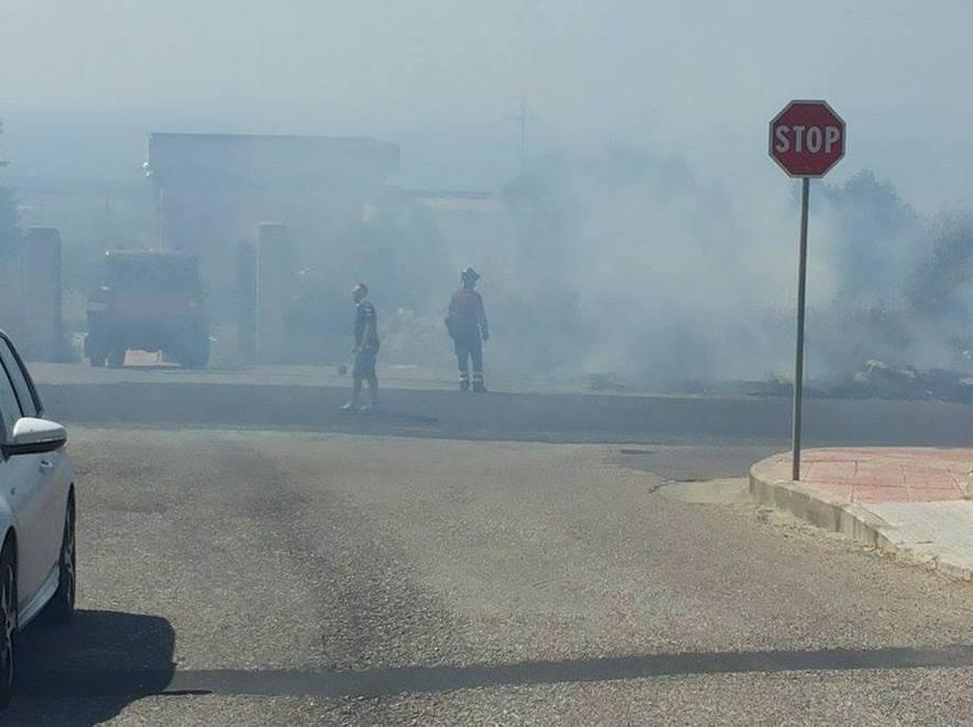 Incendio alle porte di Sennori 