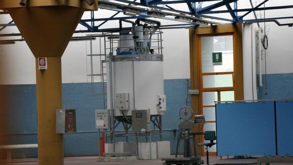 Macchina del ghiaccio rotta Mercato ittico fuori uso