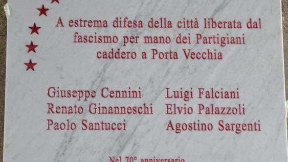 Settanta anni fa la Liberazione Scoperta una lapide