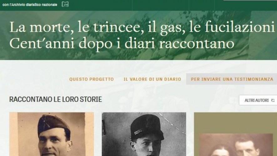 Nelle trincee con i diari dei combattenti