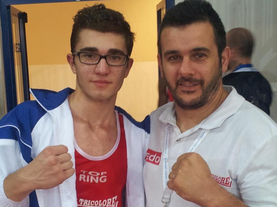 I cinque campioni reggiani insieme sul ring al Fanticini 